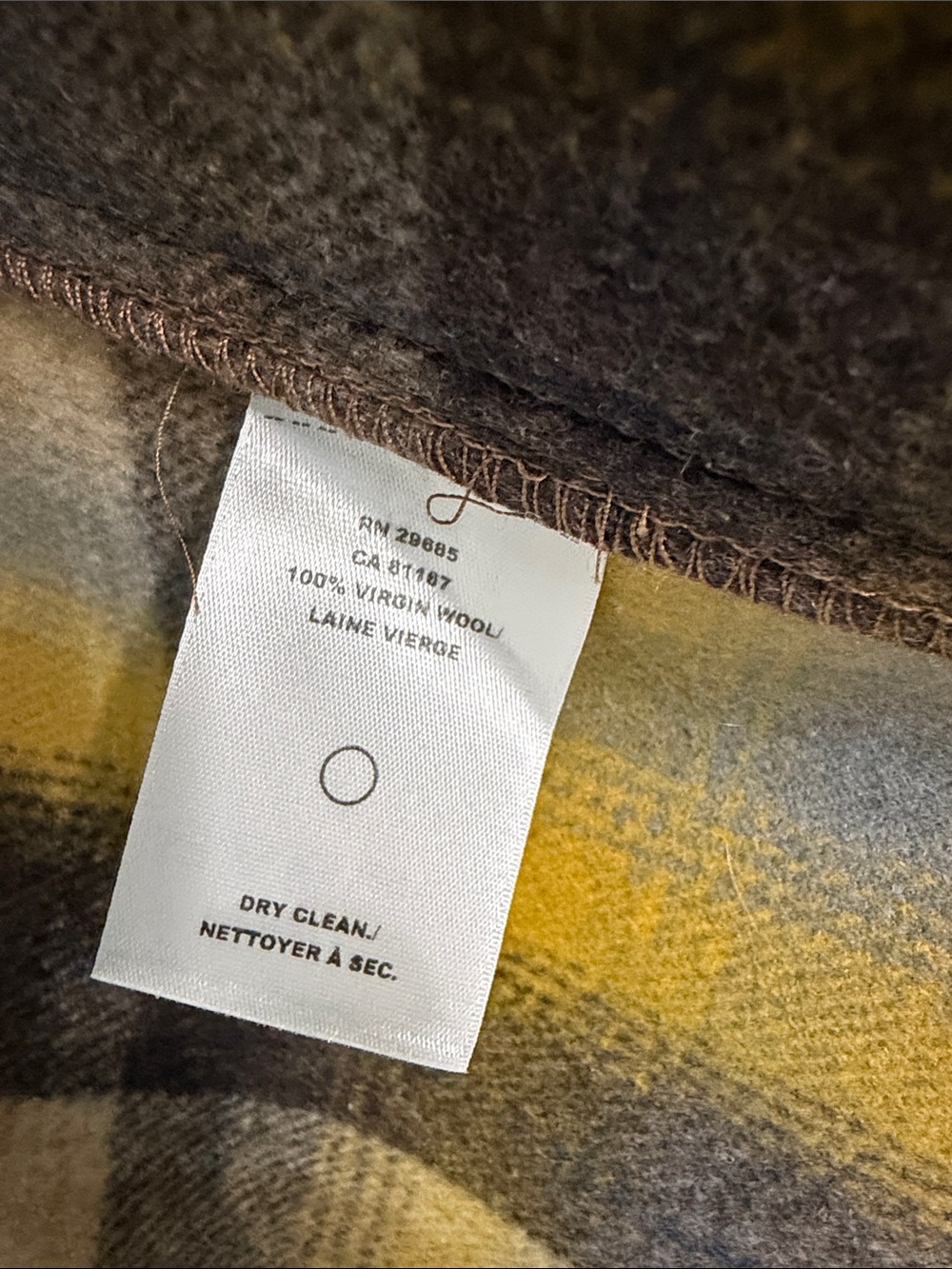 Pendleton petite S Wms Dylan Jacket Wool Plaid Pockets Button Front LikeNew - Picture 7 of 7